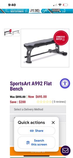 Pro flat exercise bench
