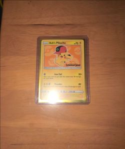 Pokemon card Ash Pikachu Promo SM110 good condition