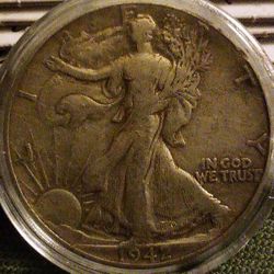 1942p DDR Walking Liberty Half. Gem  