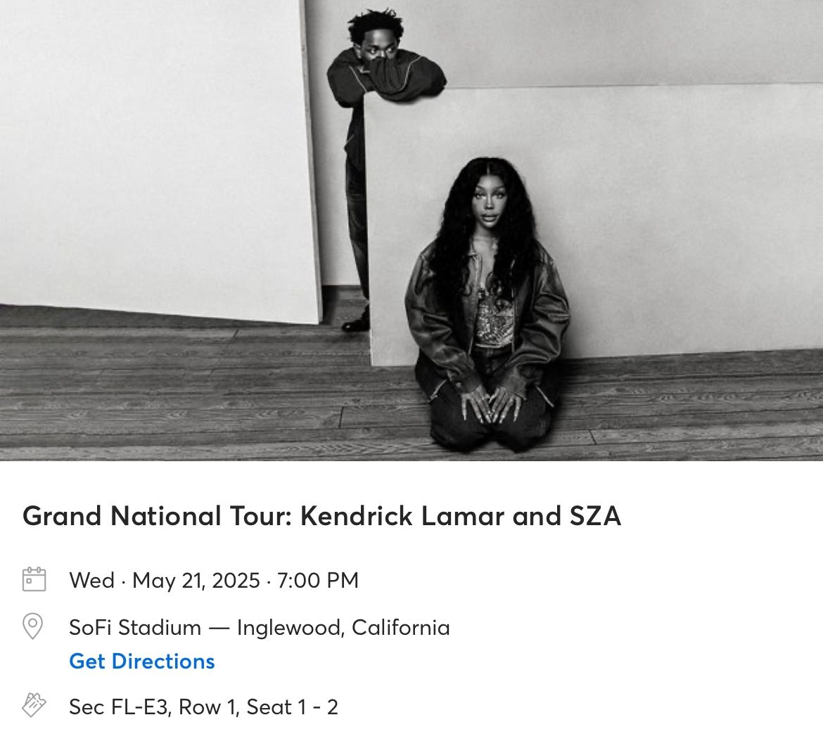 GNX Tour Kendrick Lamar SZA LA 5/21/25
