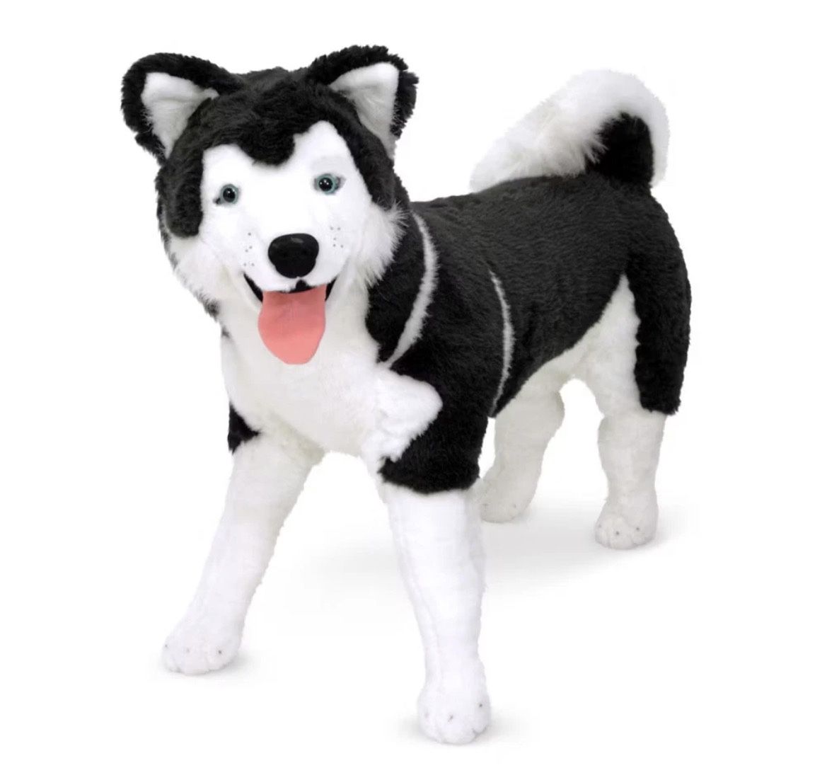 Melissa & Doug Giant Siberian Husky - Lifelike Stuffed Animal Dog (over 2 feet tall)