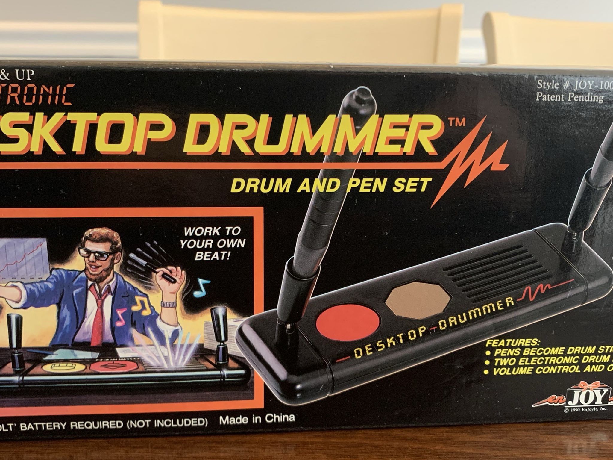 1990 Electronic Desktop Drummer Drum and Pen Set NEW!