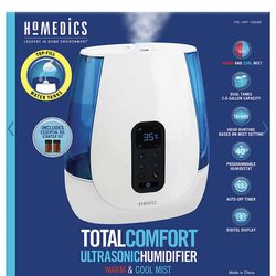 homedics total comfort ultrasonic humidifier warm & cool mist manual