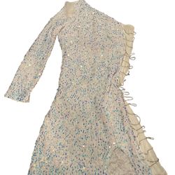 Adorable One Shoulder New Sequin Dress 