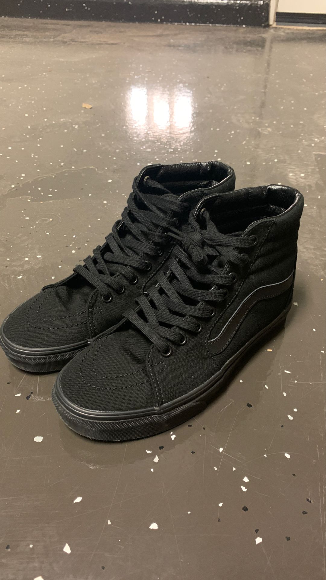 Vans All Black High Top Size 6.5