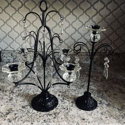 Elegant Vintage 2 Piece Candelabra Set