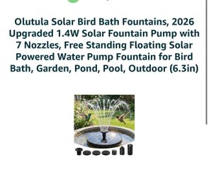 Solar Floating Fountain Pump for Bird Bath Pond Pool – 7 Nozzles
