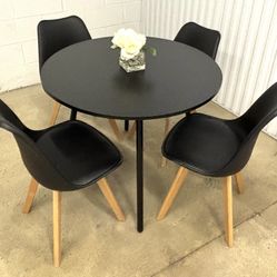 Delivery Available- 36” round dining table with 4 chairs