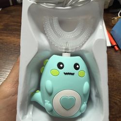 Kids U-Shaped Electric Toothbrush Brush Head Waterproof Rechargeable Automatic