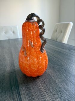 New!Beautiful Hand-blown Fall Decoration, 11.5” Tall