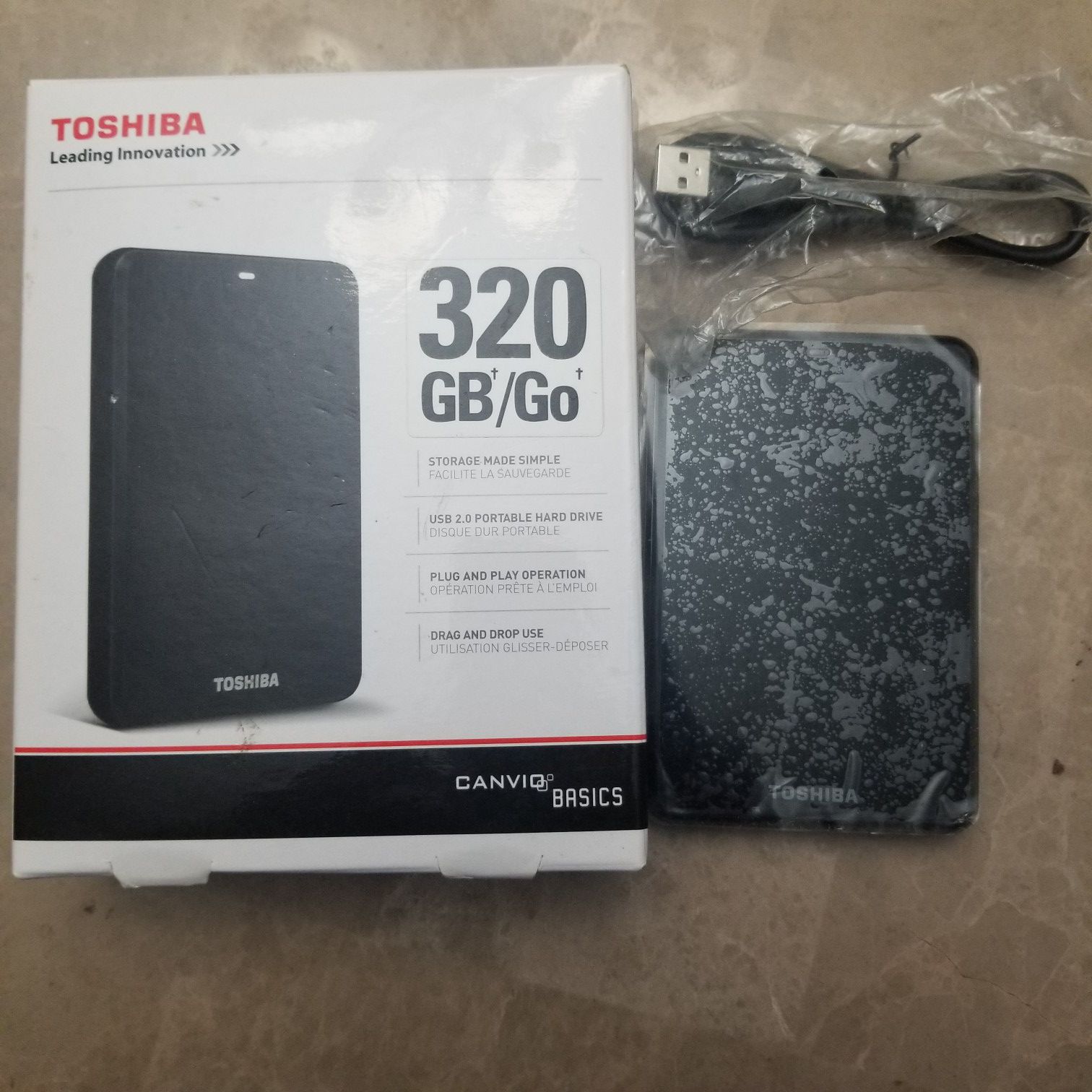 TOSHIBA 320 GB USB Portable Hard Drive