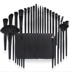 32pcs Pro Makeup Brush Set black