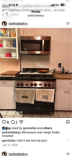 Wolf gas range oven