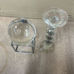 Crystal  And Candle Decoration