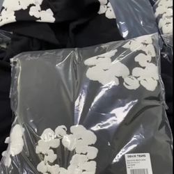 Black And White Denim Tears Hoodie
