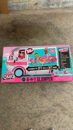 LOL 55+ Surprises OMG 4-In-1 Glamper Fully Furnished Light and Sounds New 