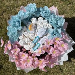 Gender Reveal  Diaper Bouquet