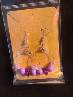 Hand made hoop earrings