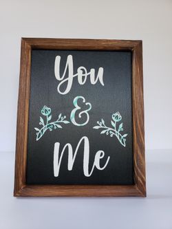 Two-sided Plaque For Your Livingroom  or Where You Want Place It.