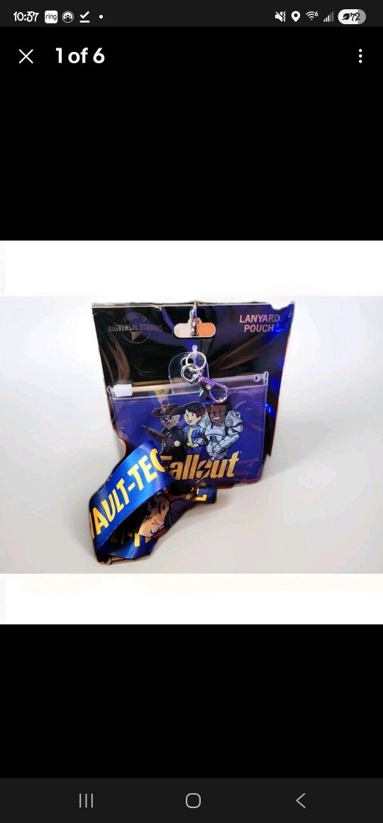 Universal Studios HHN Halloween Horror Nights 2025 Fallout Lanyard Pouch Combo
