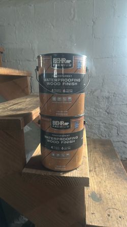 Waterproofing wood finish
