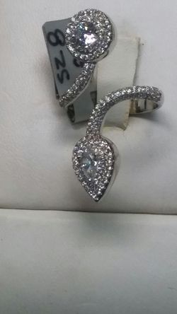 Sterling silver ...Cz Diamond...