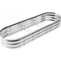 New- Set 2 -Raised Garden Bed Outdoor 67" D x 20" W x10 H, 7 cu. ft. Planter for Outdoor Plants Large Metal Raised Garden Bed Kit