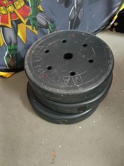 Three10 lb weights $8 each