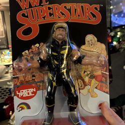 WWE LJN Superstars Logan Paul Action Figure – 1980s Retro Style – 8” – RARE BLACK CARD