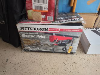 Pittsburgh remote controlled electric hoist
