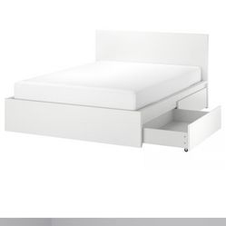 Malm bed frame with 2 storages From IKEA 