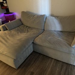 Gray L Shaped Couch
