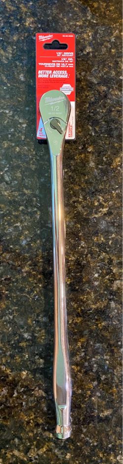 Brand New Milwaukee 1/2" Drive 18" Extended Ratchet - Lifetime Warranty
