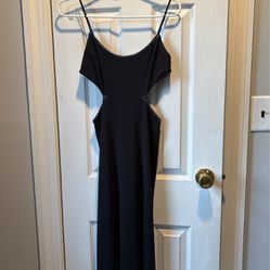 Rhinestone Studded Prom Dress / Cut Out Sides Size 5 
