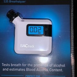 BAC breath alcohol tester new