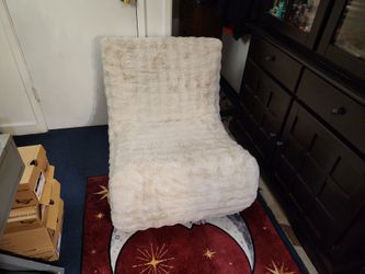 Fuzzy chair brand new