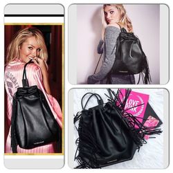 Victoria secret black backpack