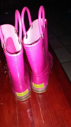 Pink boots