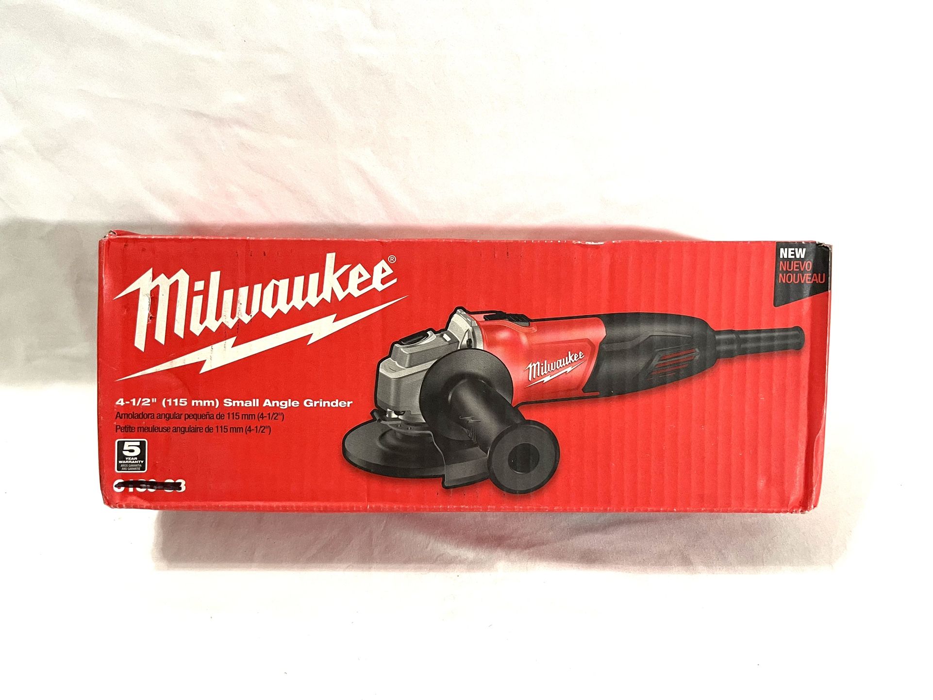 Brand New In The Box Corded 4-1/2” Milwaukee angle grinder