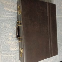 New Brown Leather Briefcase 