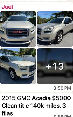 2015 GMC Acadia sport