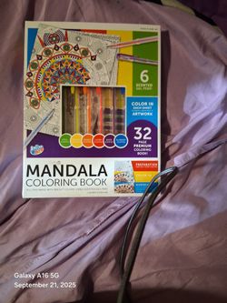 Mandala Coloring Book With Scented Gel Pens