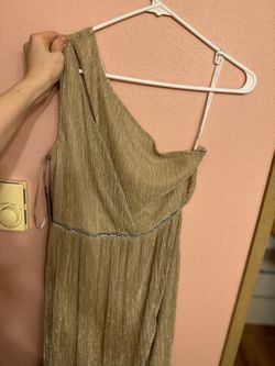 Gold Shimmer Party Dress