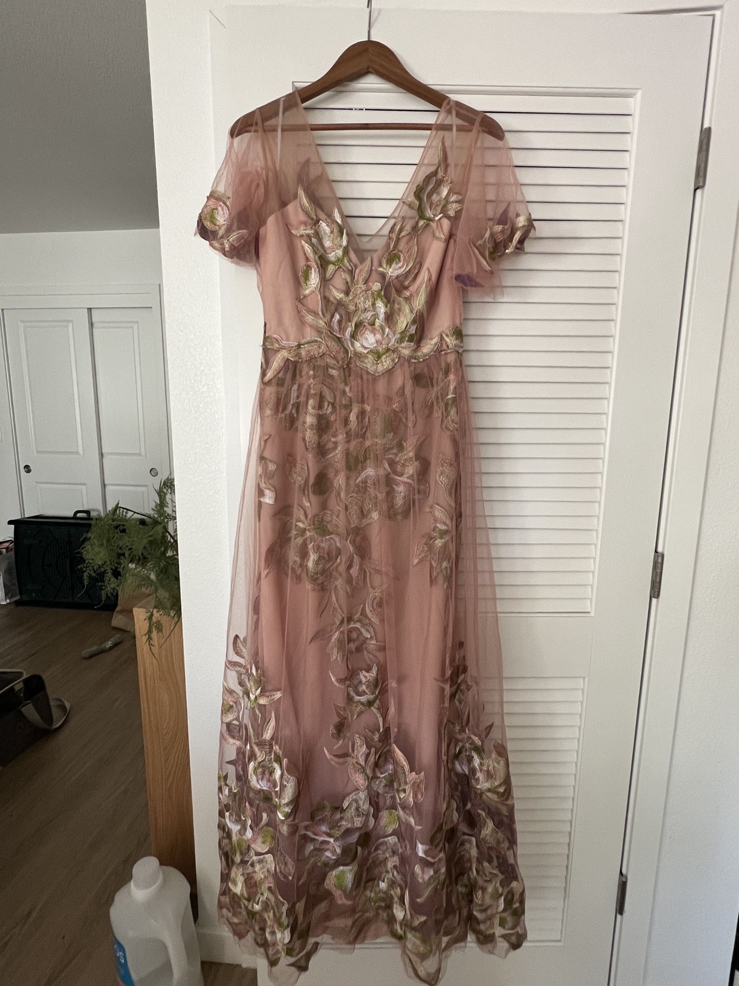 Marchesa embroidered gown