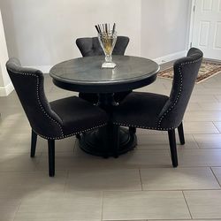 Dining Set Round Table And 4 Chairs