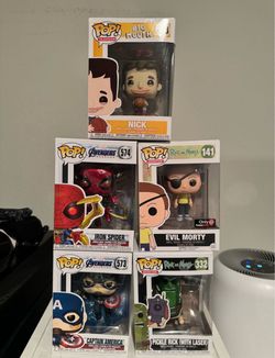 Funko Pop Lot/ Singles  Spider-Man  Rick and Morty Big Mouth