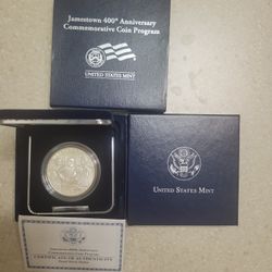 2006 Jamestown 400th Anniversary Proof Silver Dollar 