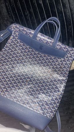 Navy blue goyard backpack