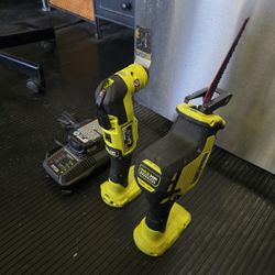 Ryobi ONE+ HP 18V Brushless Cordless Reciprocating Saw and Oscillating Multi Tool Battery / Charger