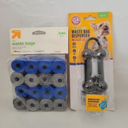 Dog Waste Bags Dispenser & Refills Bags Bundle 